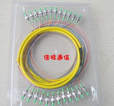 佳桂通信 浙江省平安工程专用ST12芯1.5米单模束状尾纤工厂详情